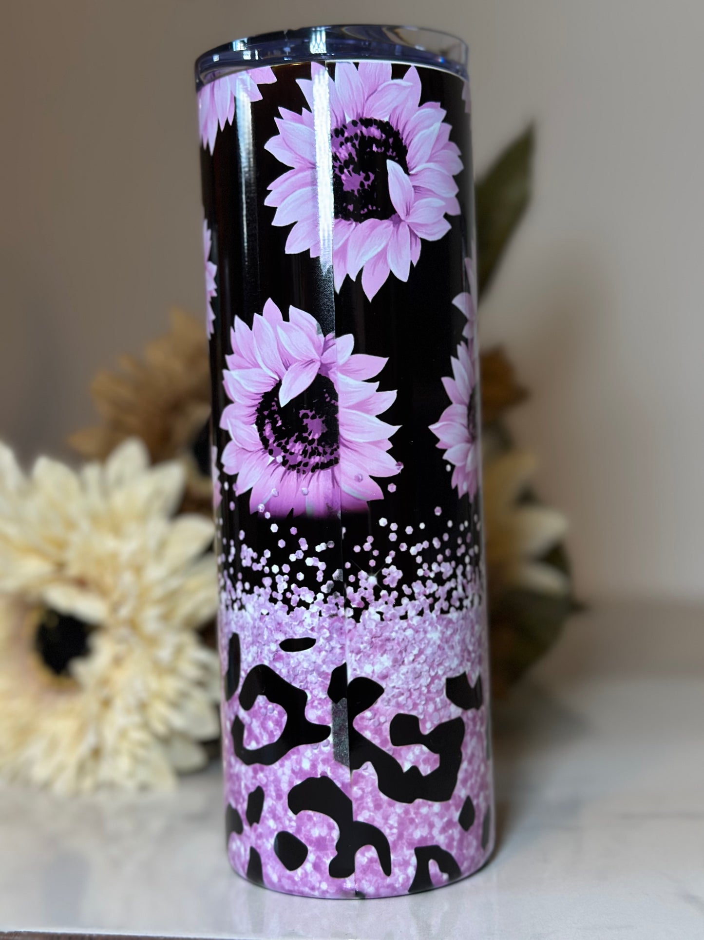 Purple Leopard Tumbler