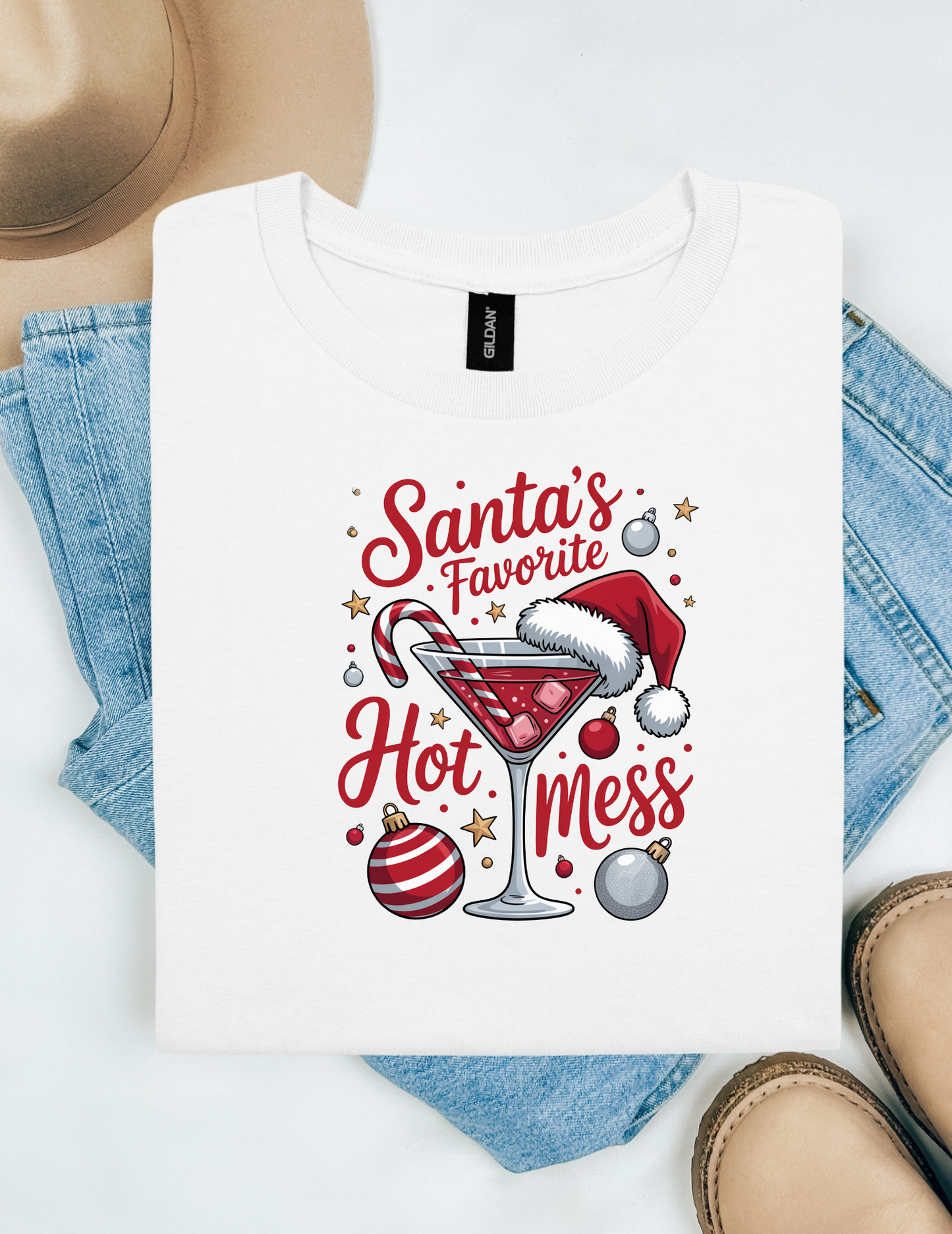 Santas Hot Mess Sweatshirt