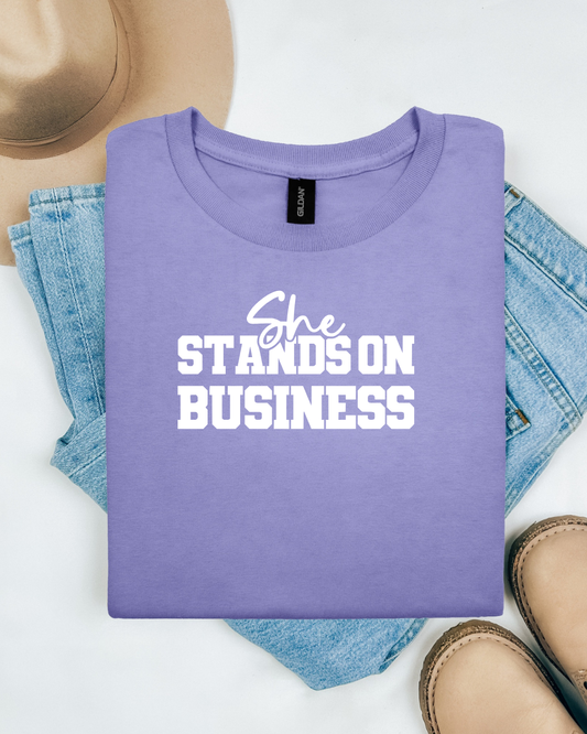 Stands On Business Short Sleeve T-Shirt