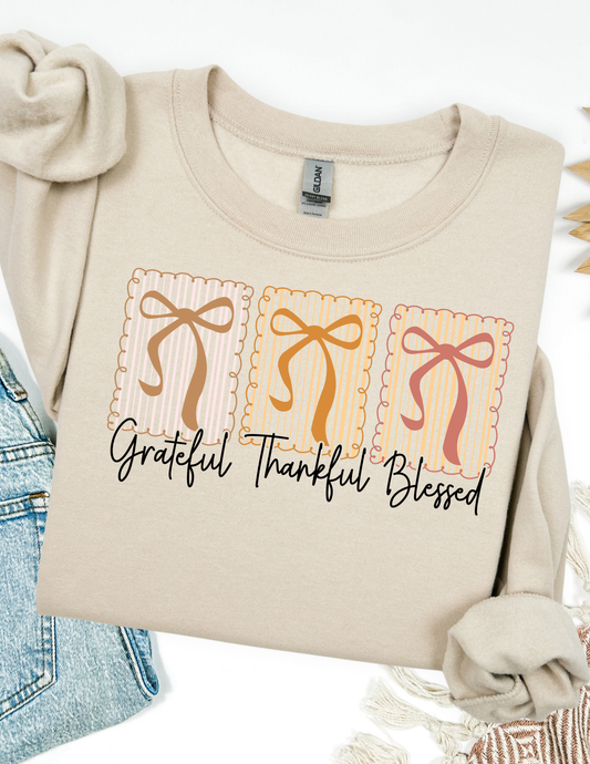 Grateful, Thankful, Blessed