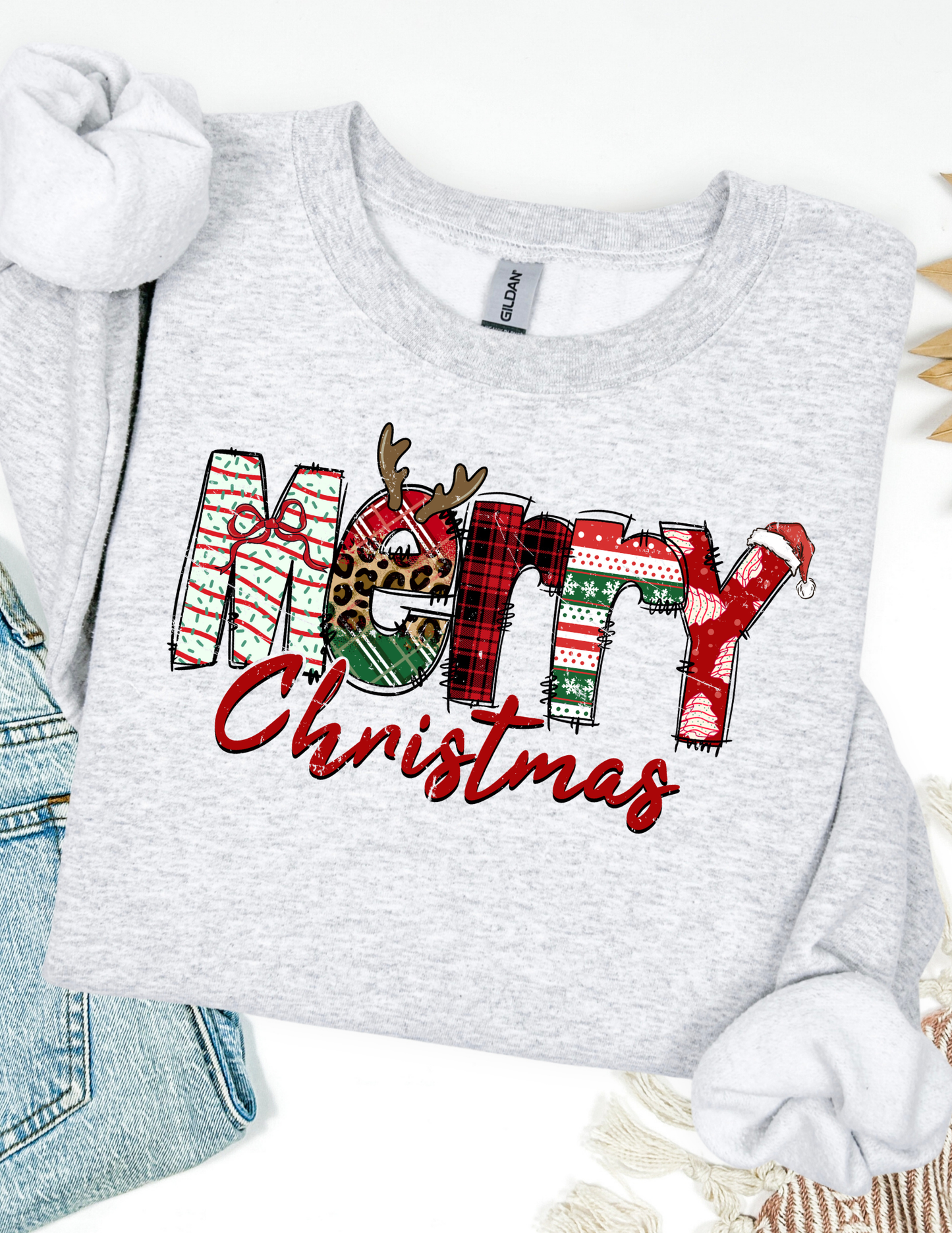Merry Christmas Reindeer Sweatshirt