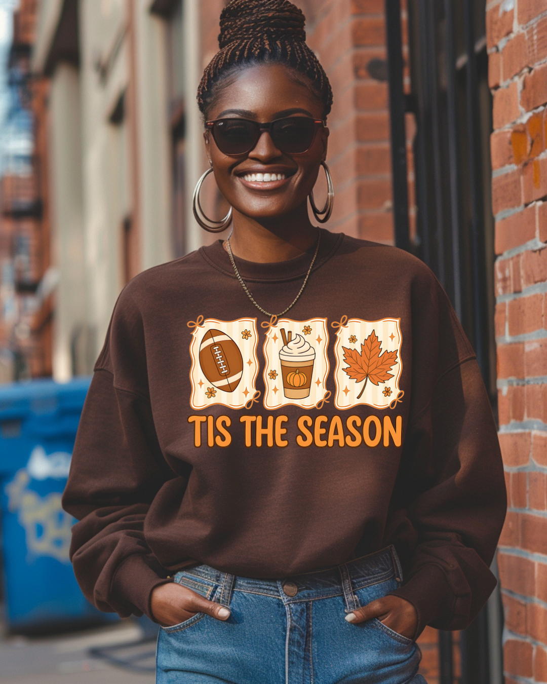 Tis the Season Fall Sports Sweatshirt
