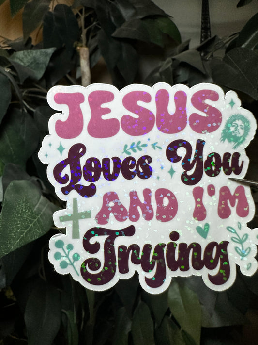 Jesus Loves You Sticker