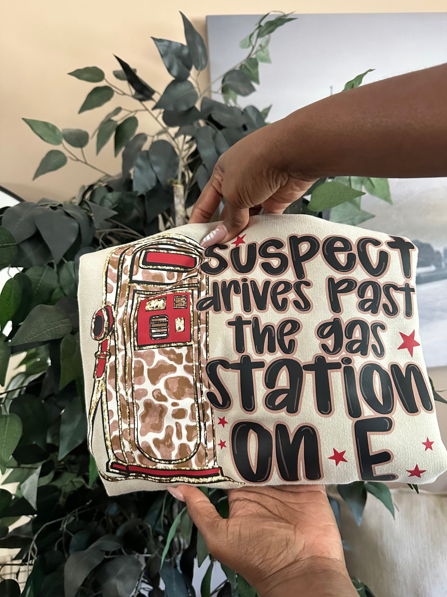 Funny Gas Station On E Sweatshirt