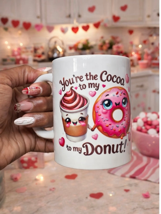 You’re the Cocoa to My Donut Mug