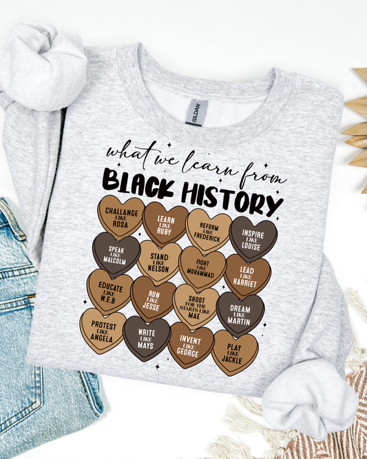 Black History Hearts Sweatshirt
