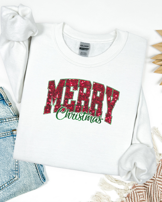 Merry Christmas" Sweatshirt – Holiday Pullover for Women