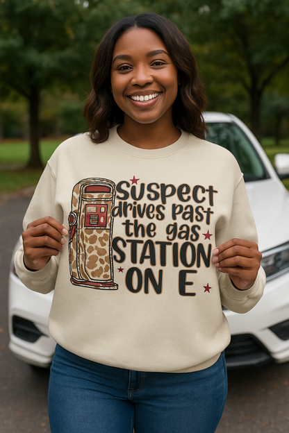 Funny Gas Station On E Sweatshirt
