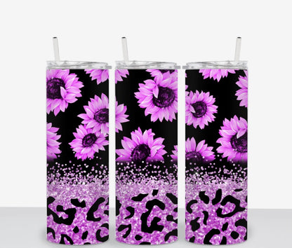 Purple Leopard Tumbler