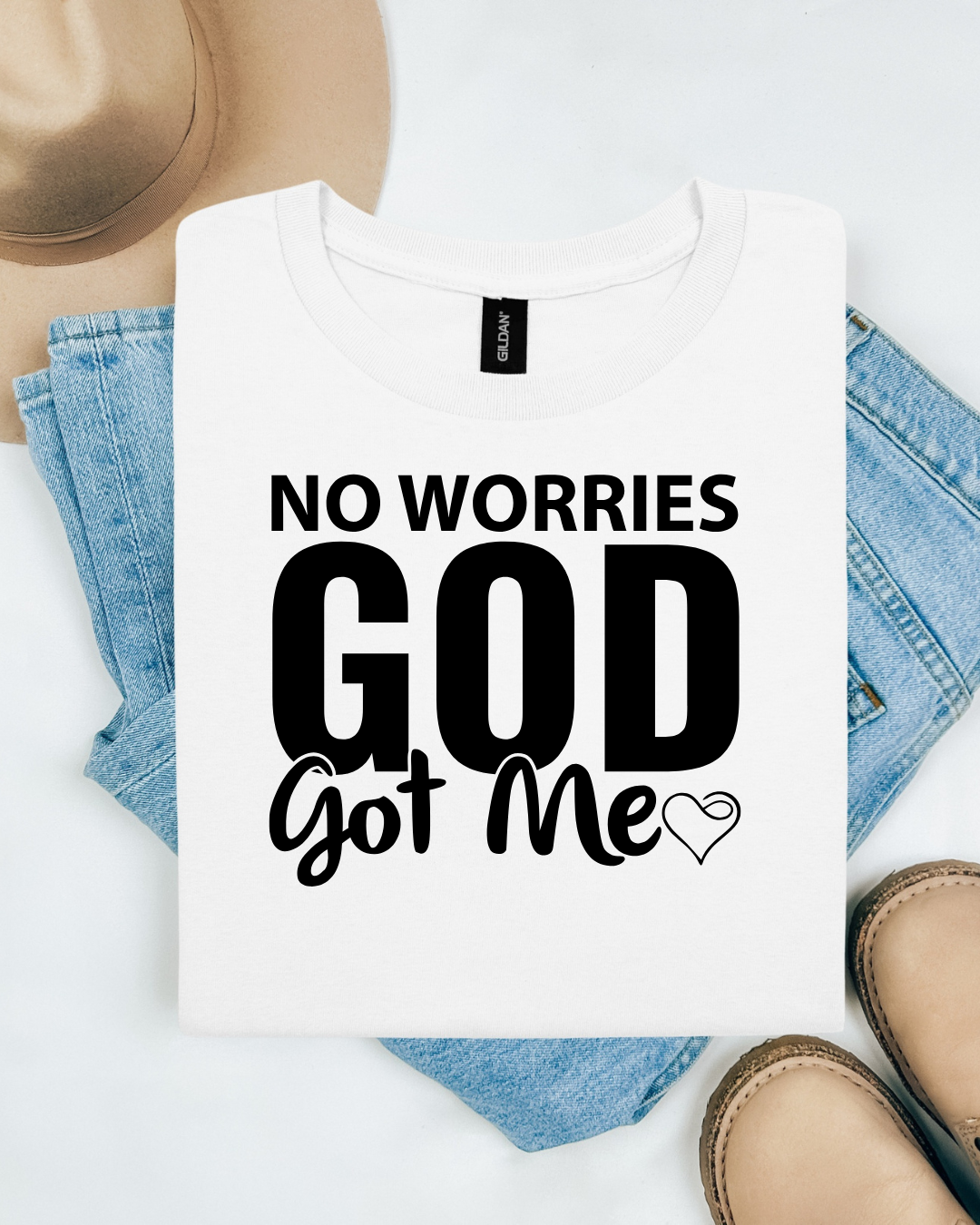 No Worries God Got Me Short Sleeve T-Shirt