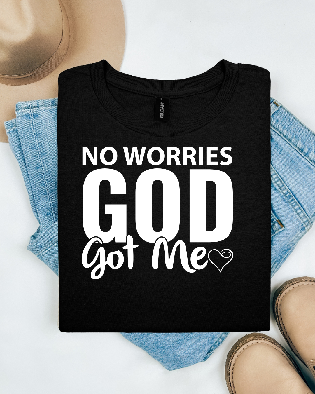 No Worries God Got Me Short Sleeve T-Shirt